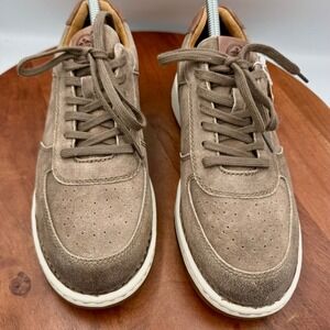 Born Captain Sneakers Taupe Distressed Suede Leather Lace Up BM0018955 Mens 8M